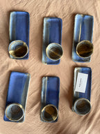 Juego set sushi 6 piezas, (6 platos y 6 Pocillos)